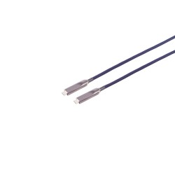 USB-C hibrīdkabelis, 3.2, 8K, 10G, 60W, TPU