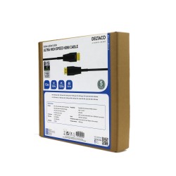 ULTRA High Speed HDMI-kaabel, 48Gbps, 15m, Must, AOC