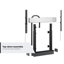 Vogel's RISE 2000 seeria motoriseeritud põranda-/seinastatiiv interaktiivsele ekraanile